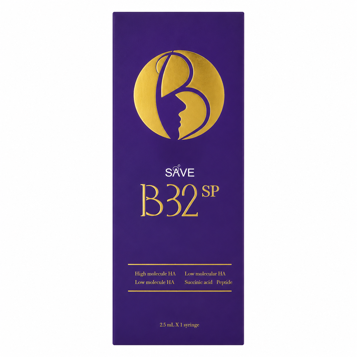 Save High & Low Molecular Hyaluronic Acid Skin Booster B32SP– 1 x 2.5 mL