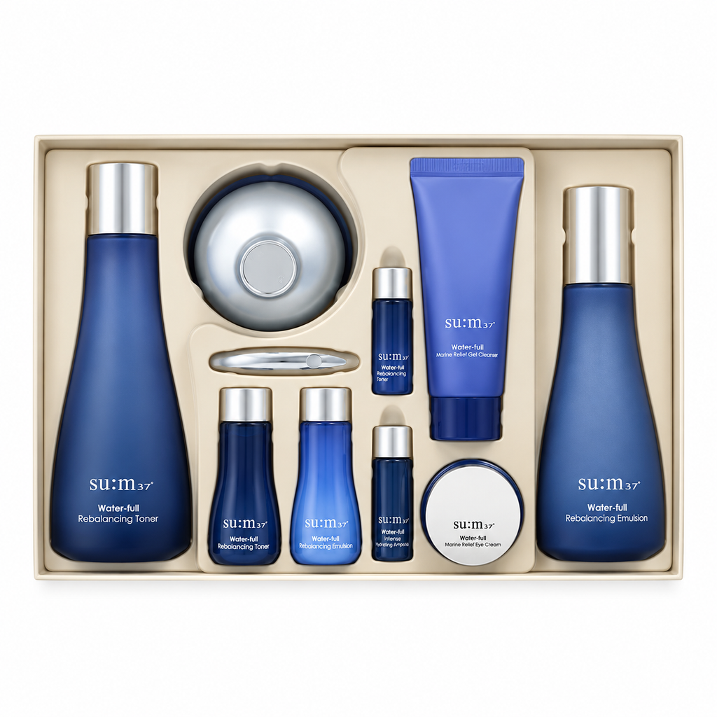 SU:M37 Water-Full 3-Piece Special Set with Masks — 1 x 1630 g