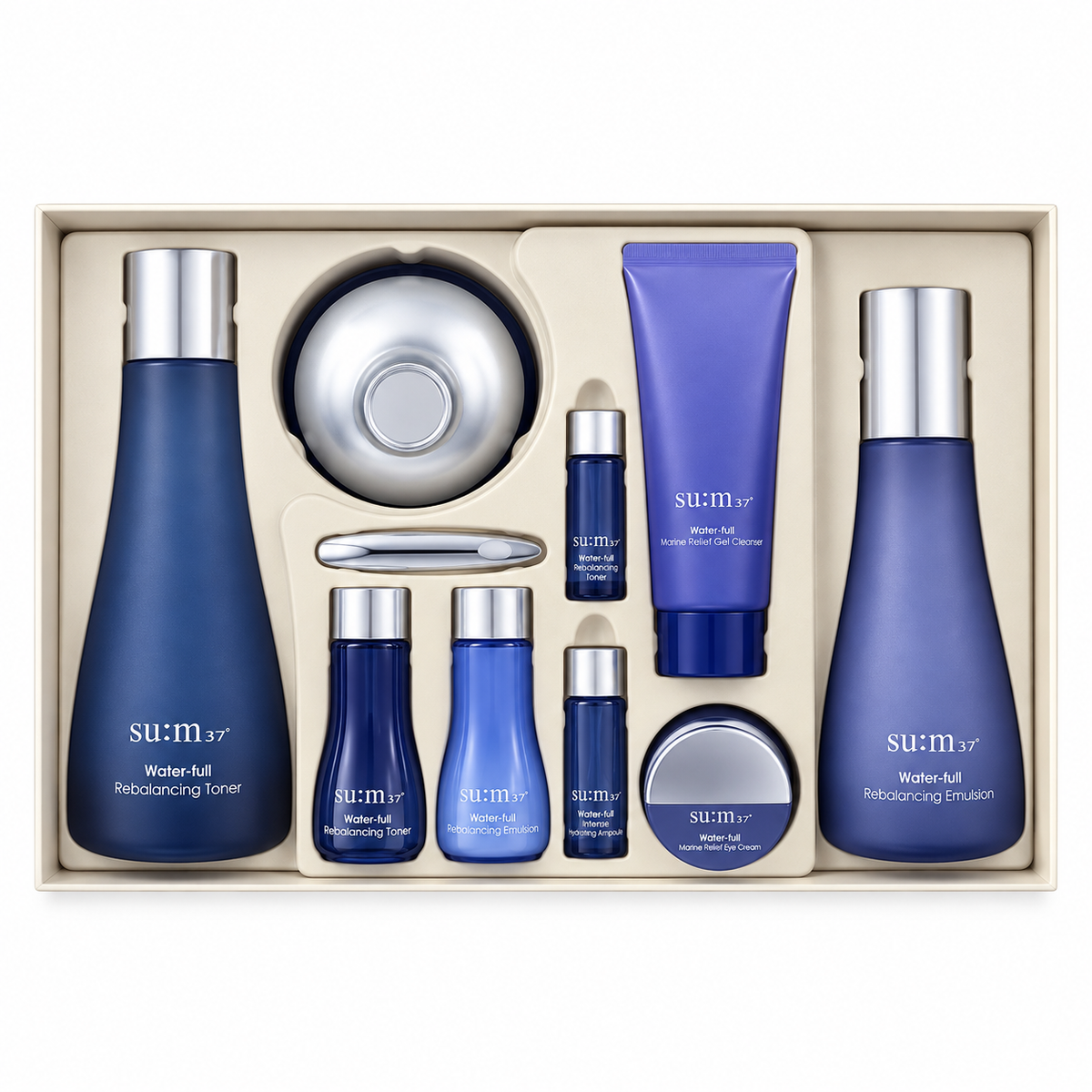 SU:M37 Water-Full 4-Piece Special Set with Cushion