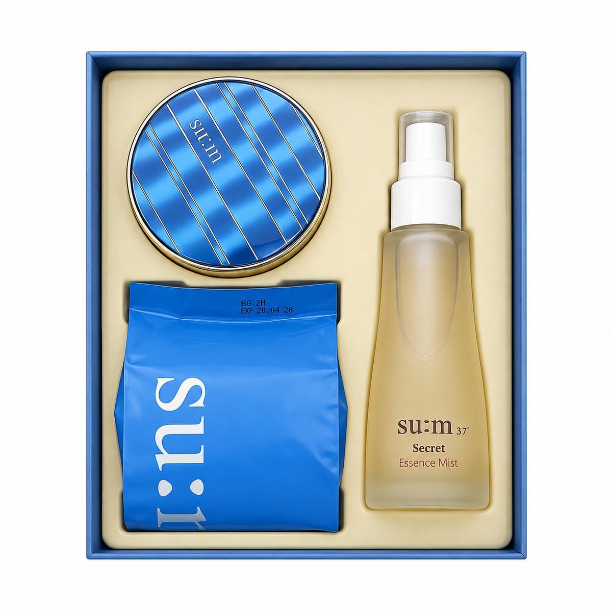 SU:M37 Water-Full CC Cushion Perfect Finish Special Set — Shade 01