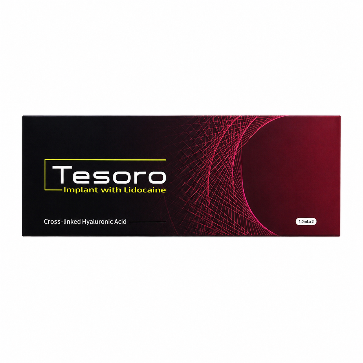 Tesoro Cross-Linked Hyaluronic Acid Dermal Filler Lidocaine (Implant / Sub-Q / Deep / Fine) – 1 x 1.0 mL