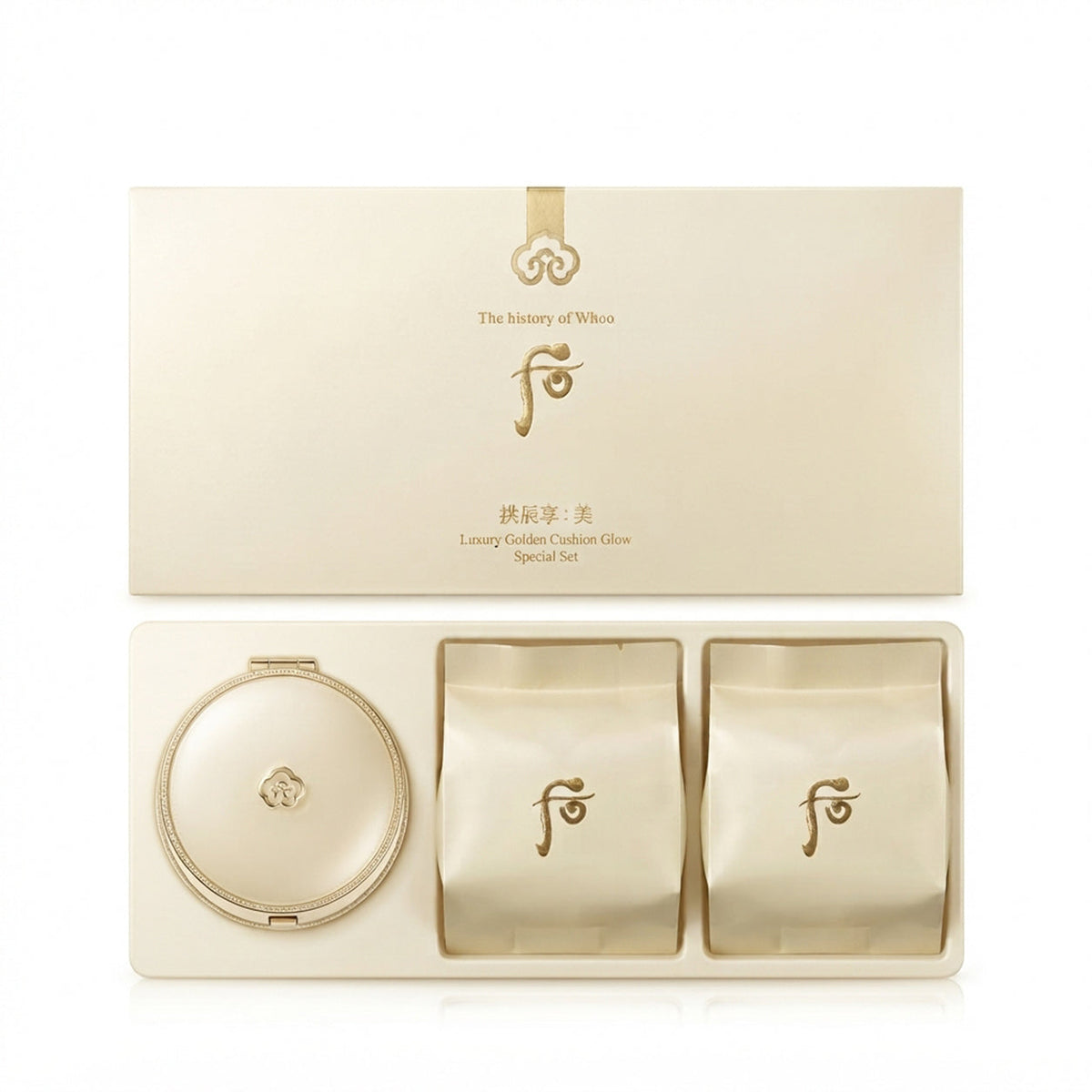 The History of Whoo Luxury Golden Cushion Glow Special Set — Shade 21