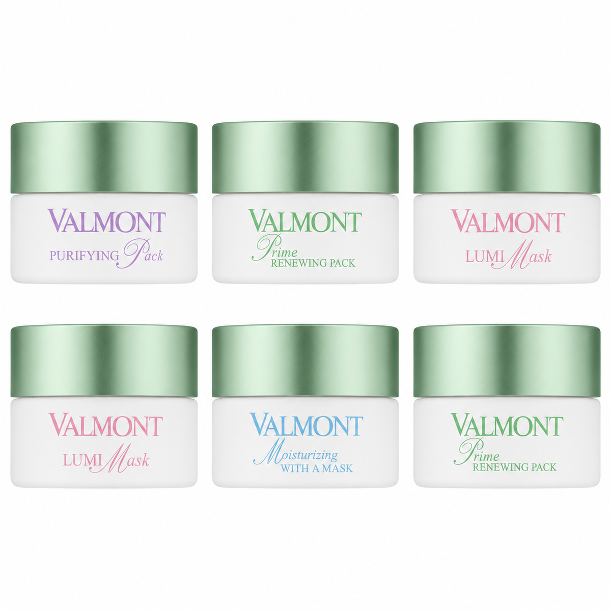 Valmont Multi-Masking Retail Set — Cosmetic Set — 2 x 5 mL + 2 x 5 mL + 1 x 5 mL + 1 x 5 mL