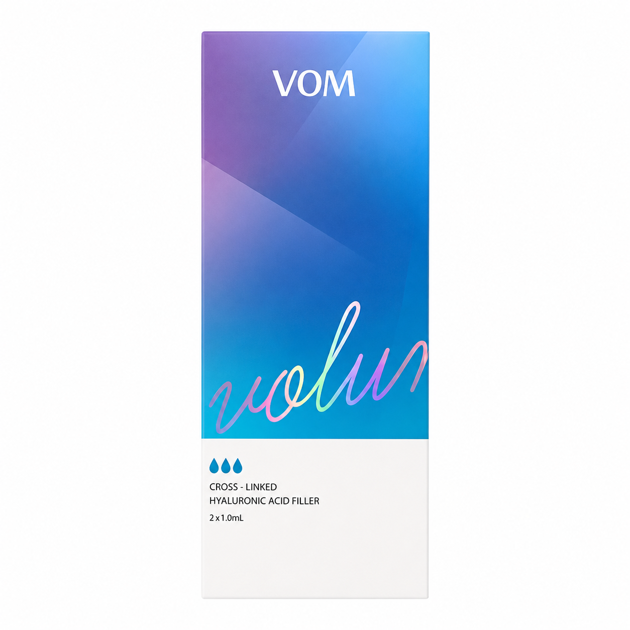 Vom Cross-Linked Hyaluronic Acid Dermal Filler Lidocaine (Volume / Intensive / Light) – 2 x 1.1 mL