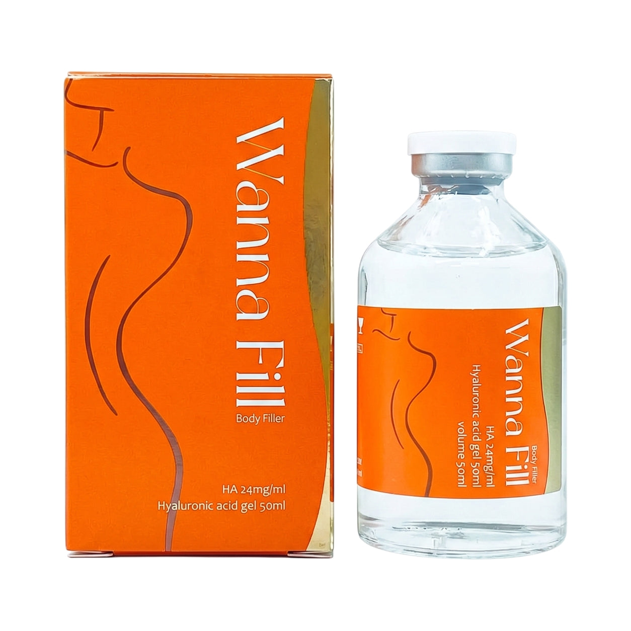 Wanna Fill Cross-Linked Hyaluronic Acid Body Filler (H / S) – 1 x 50 mL